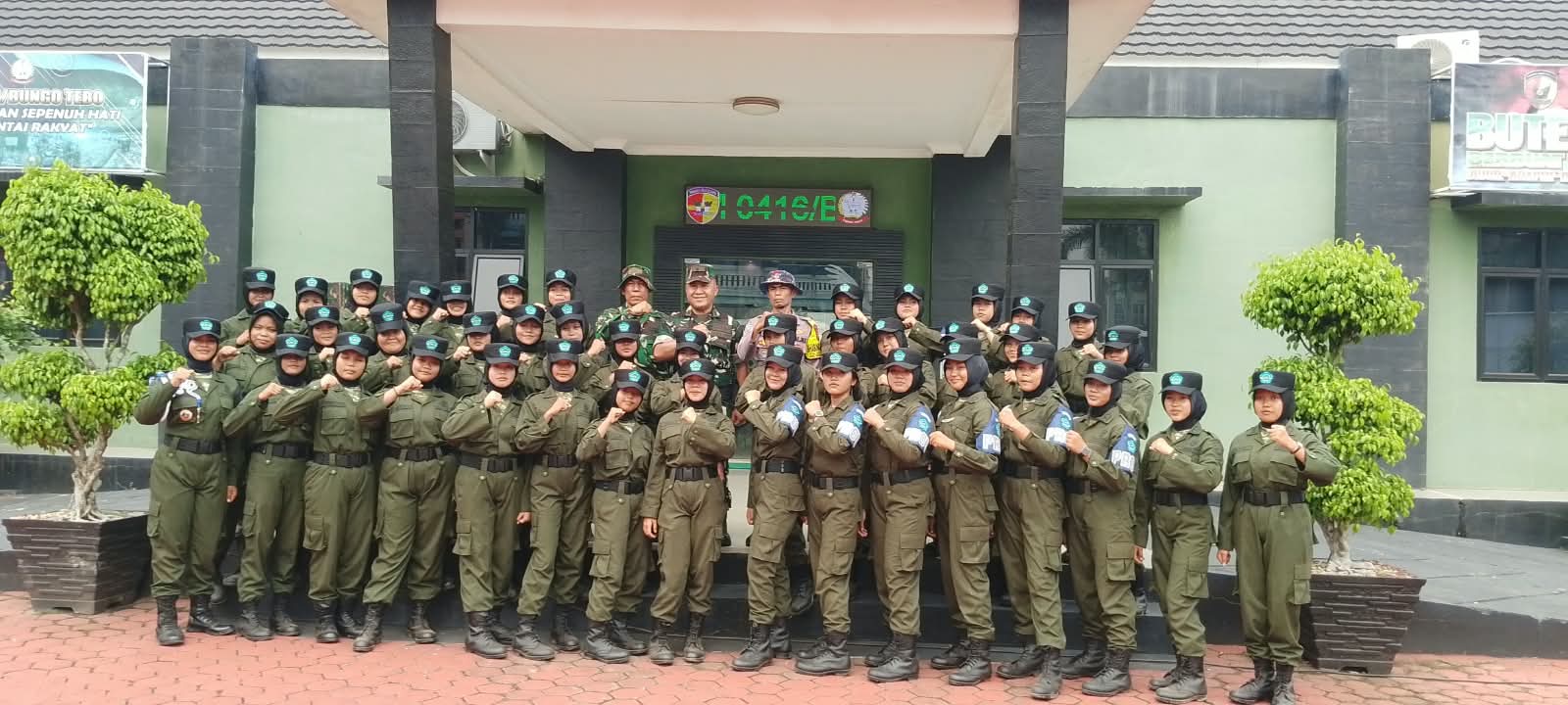 Long March SMK Titian Teras Taruna Jambi 30 September 2026, Disambut Kodim 0416 Bungo -Tebo Dan Dikawal Satlantas Bungo Menuju Titik Akhir